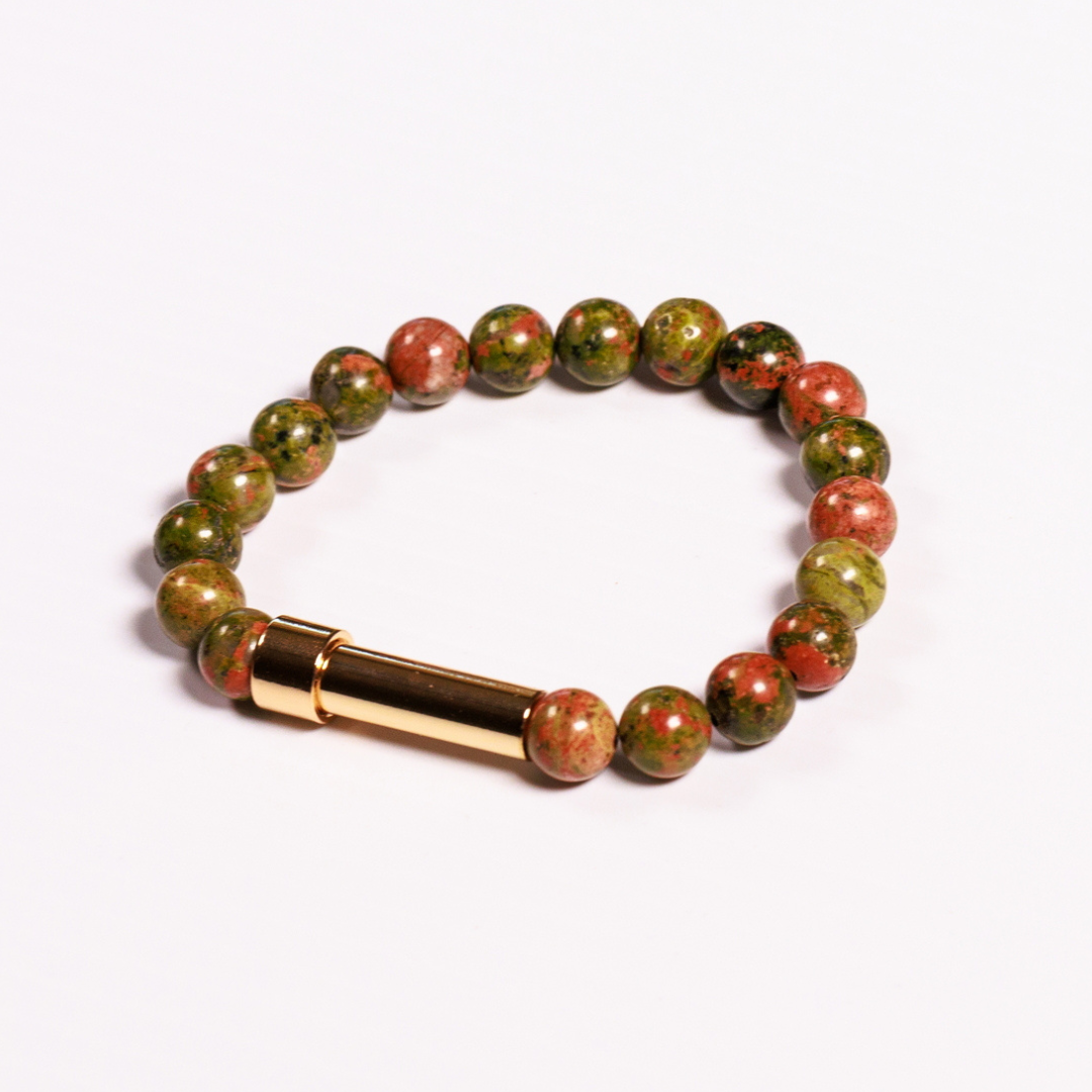 Unakite Bracelet Write Your Intention