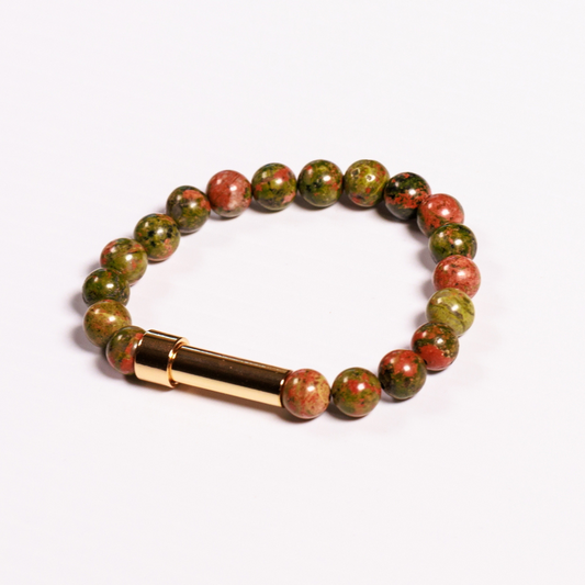 Unakite Bracelet              Write Your Intention