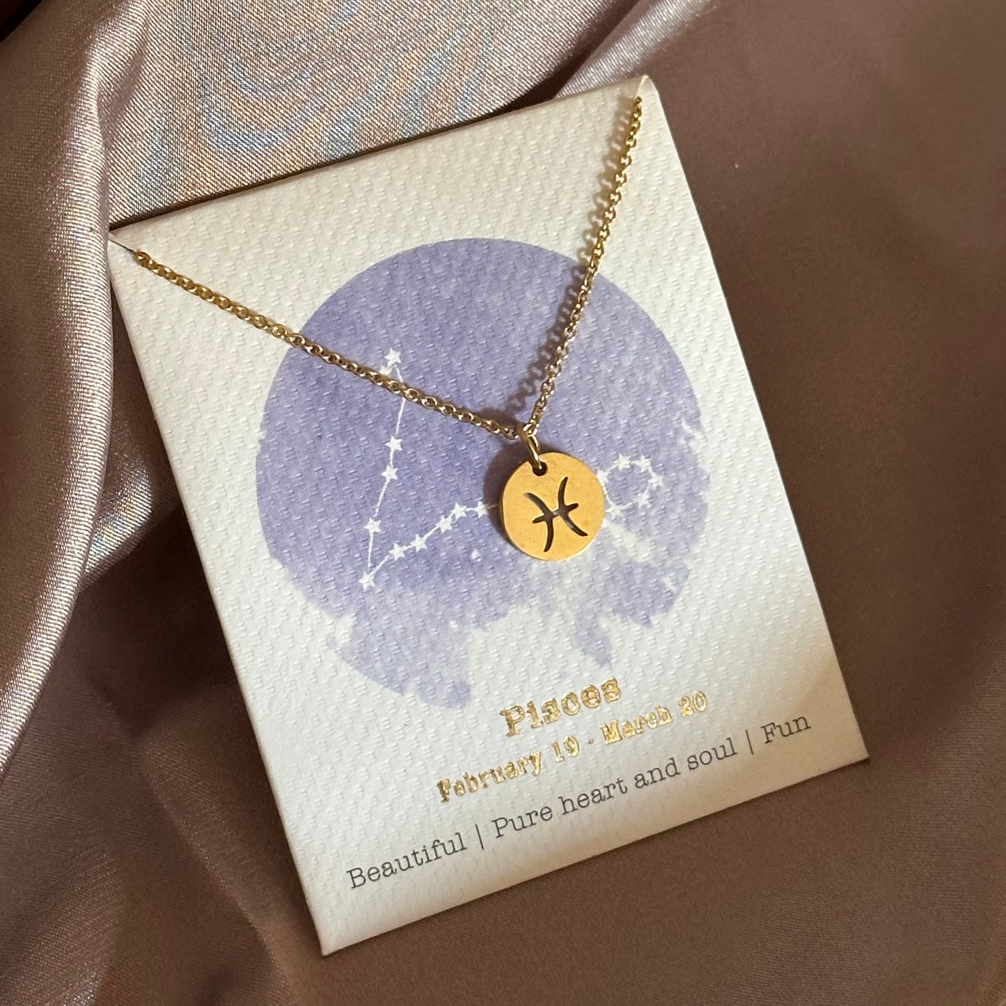 Star Sign Pendant - Pisces