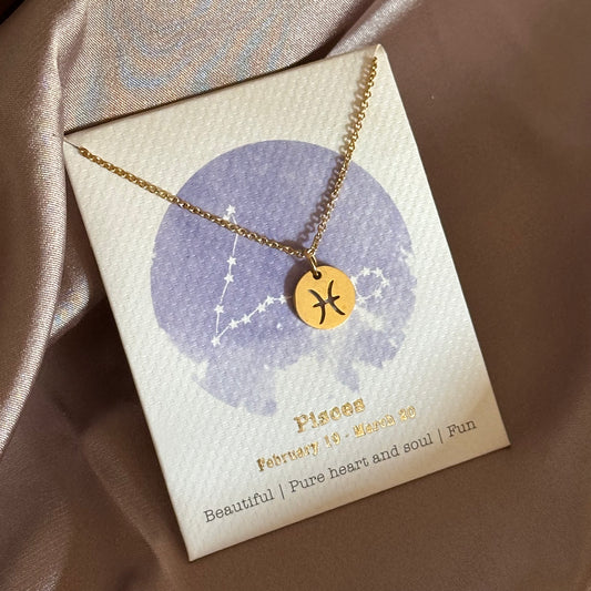 Star Sign Pendant - Pisces