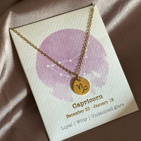 Star Sign Pendant - Capricorn