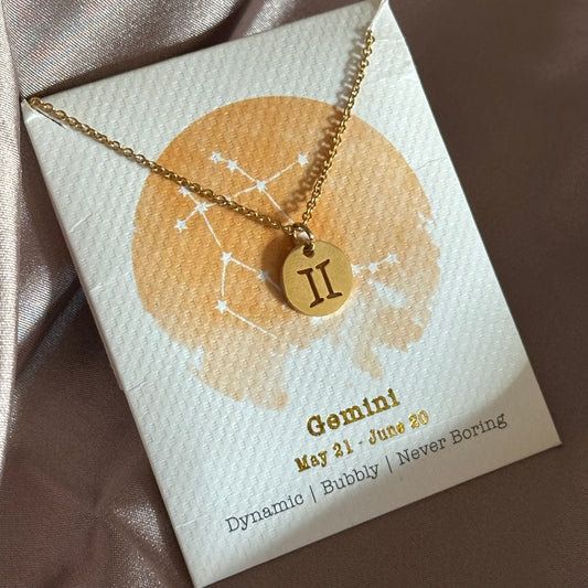 Star Sign Pendant - Gemini