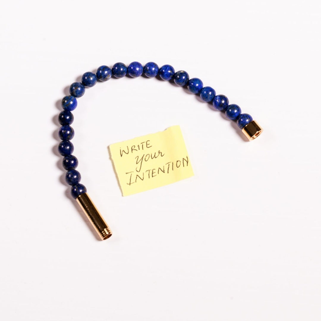Lapis Lazuli - write your intention bracelet